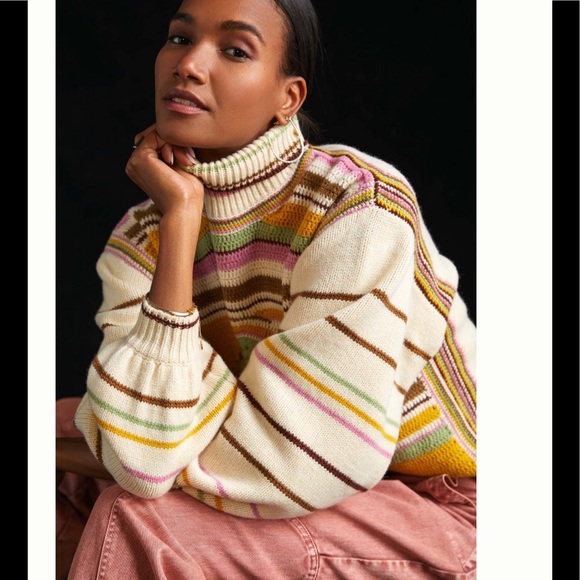 ANTHROPOLOGIE NWT SUNSHINE WOOL SWEATER 🔥 - Picture 2 of 5